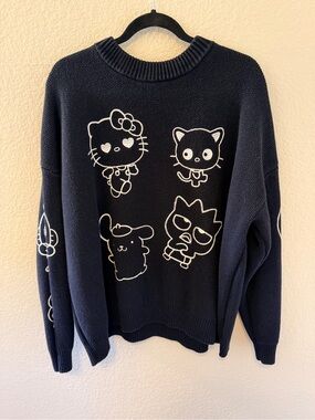 Forever 21 Navy Hello Kitty & Characters Crewneck Sweater